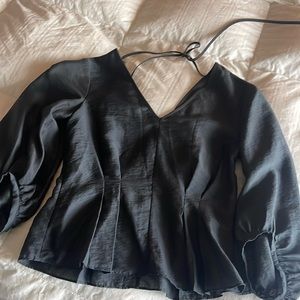 Club Monaco Blue Blouse Size XS